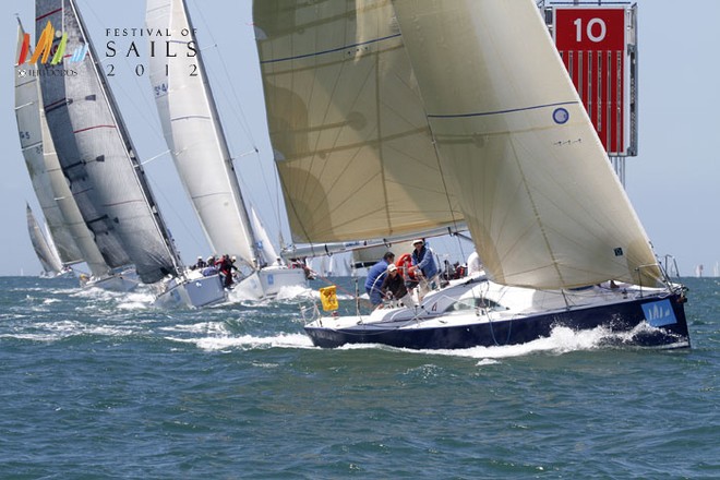 SAILING -  Festival Of Sails 2012 - Melbourne to Geelong Passage Race Finish, Royal Geelong Yacht Club, Geelong (AUS), 26/01/2012.   © Teri Dodds/ Festival of Sails http://www.festivalofsails.com.au/